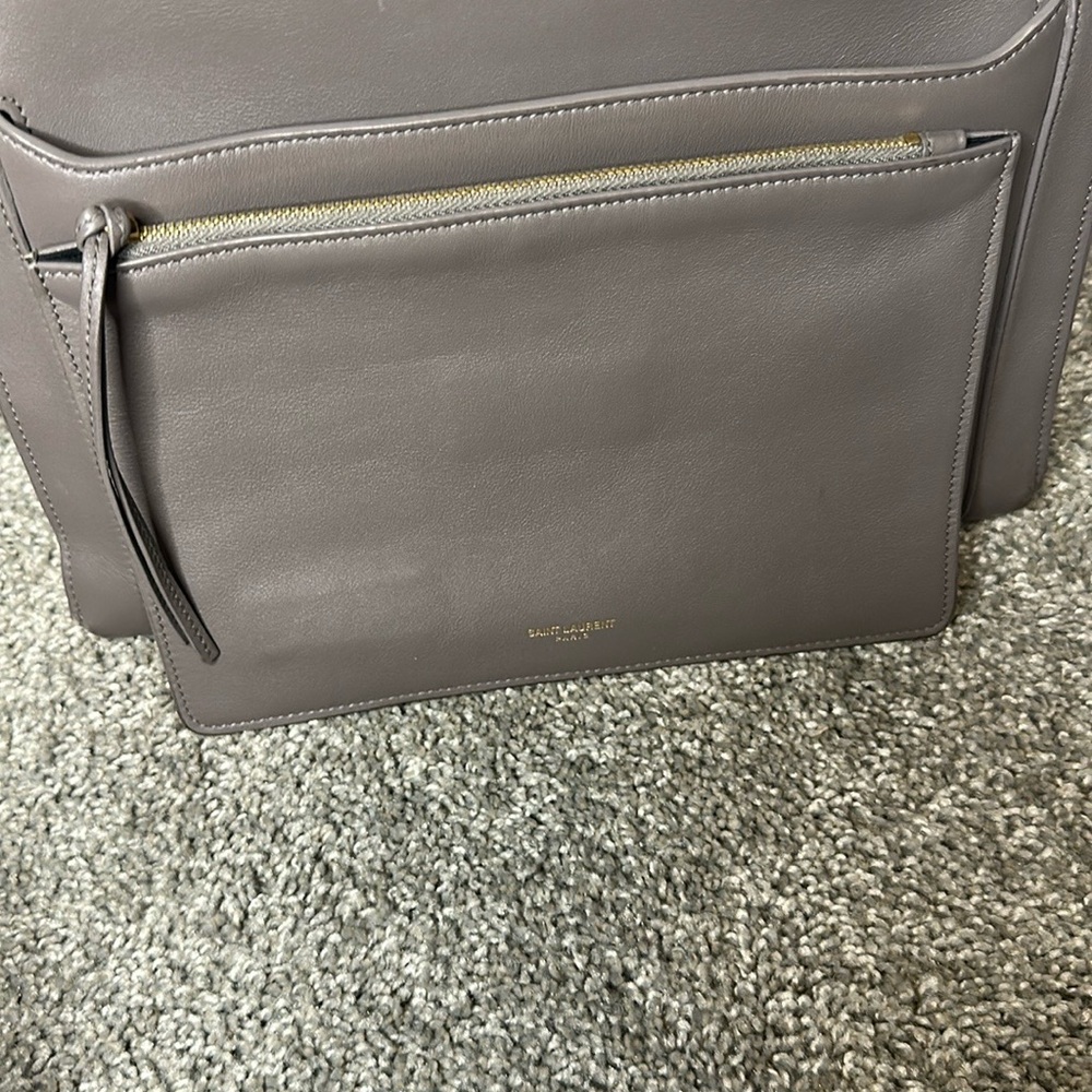 Yves Saint Laurent Gray Satchel Bag - Picture 8 of 16